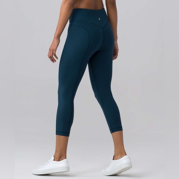 3/$30 🍂 Lululemon Pushing Limits Crop Jaded Nulu 21" - Picture 1 of 9